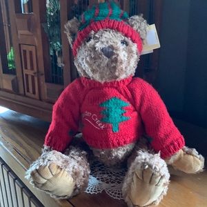 Coldwater Creek Christmas bear w/tag